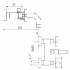 Bateria wannowa kompletna Giulini Giovanni G3 - czarny mat  7601/CZAR
